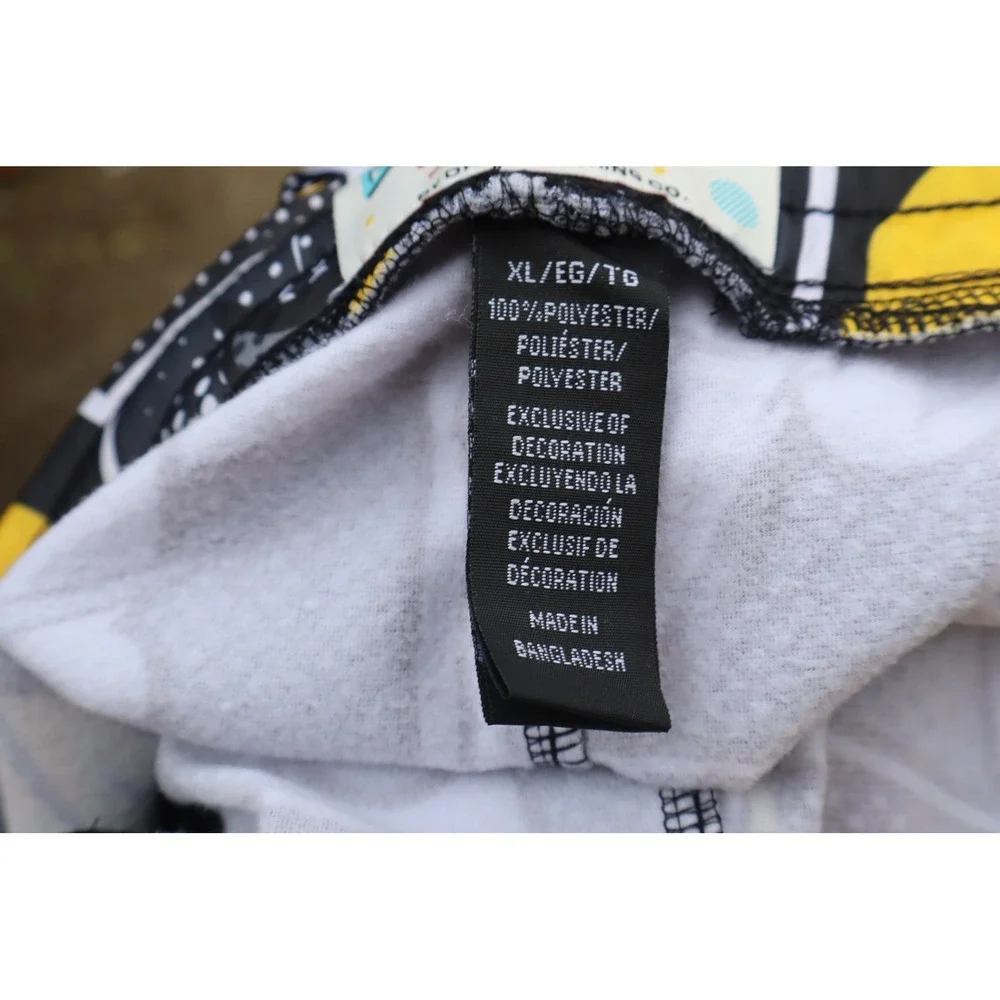 Oh Snap by drill clothing Co Mens Comic Pop Art Board Shorts Yellow Grey XL NWT